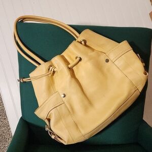 Yellow Pebbled Fossil Purse